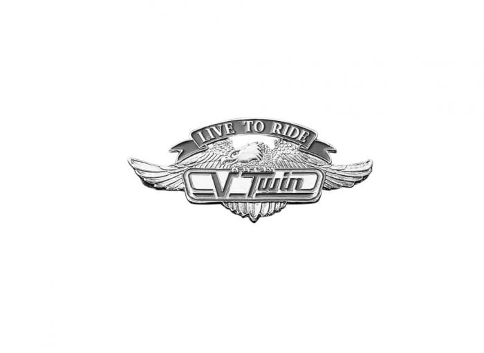 Embleem 'V-Twin' klein