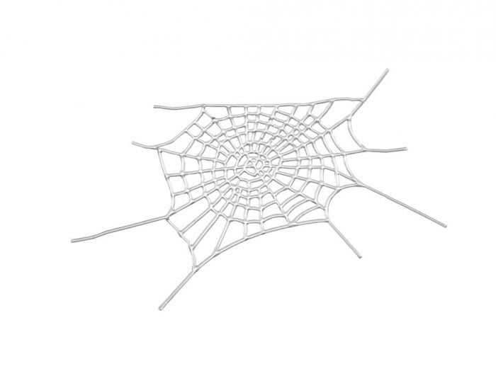 3-D sticker 'spinnenweb'
