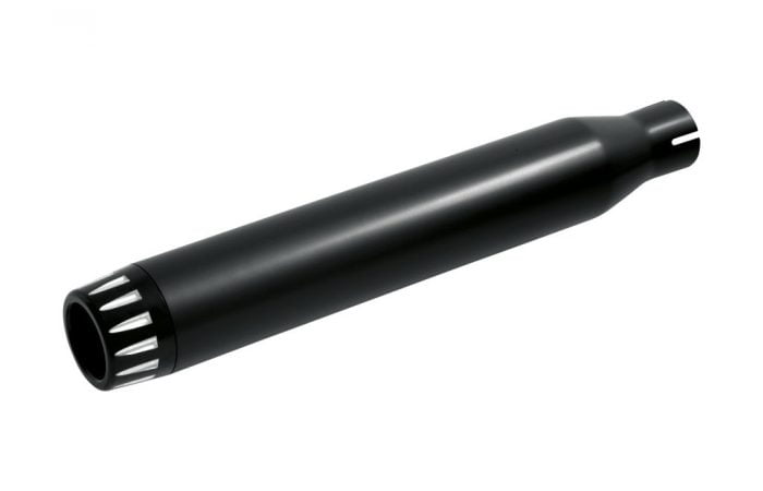 Universele einddemper "Rage Black".   // Past op header  pipes van Ø38mm - Ø45mm